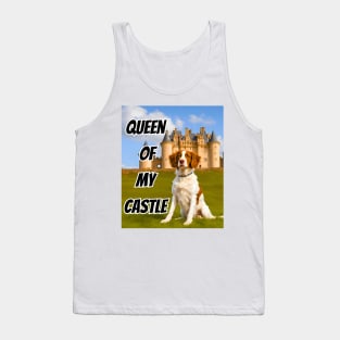 Queen of My Castle Brittany Dog Tank Top